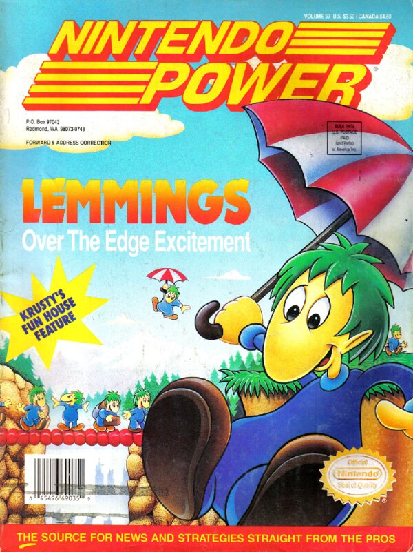 Nintendo Power Issue 037 (June 1992) cover